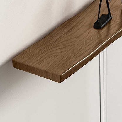 Modern Minimalist Pine Wood & Acrylic Rectangular Console Table For Entryway