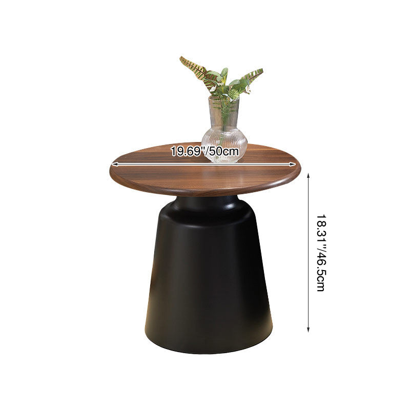 Modern Minimalist MDF & Iron Round Nesting Coffee Table Set For Living Room