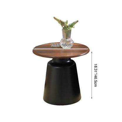 Modern Minimalist MDF & Iron Round Nesting Coffee Table Set For Living Room