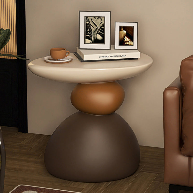 Contemporary Creative Resin Sculptural Irregular Side Table For Living Room