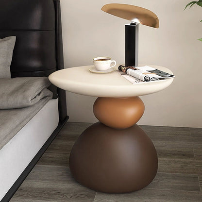Contemporary Creative Resin Sculptural Irregular Side Table For Living Room