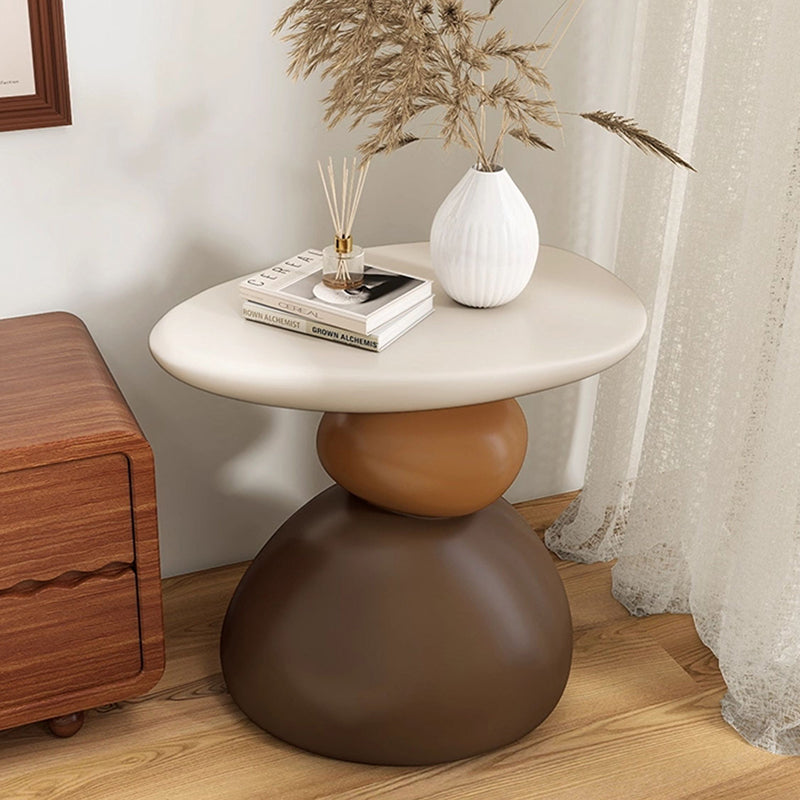 Contemporary Creative Resin Sculptural Irregular Side Table For Living Room