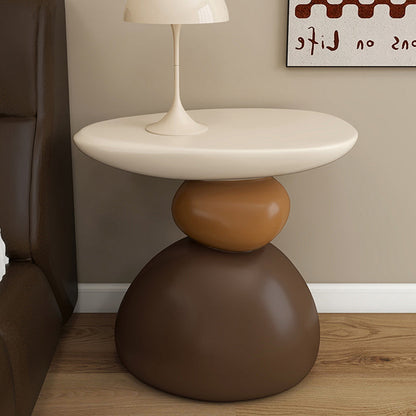 Contemporary Creative Resin Sculptural Irregular Side Table For Living Room