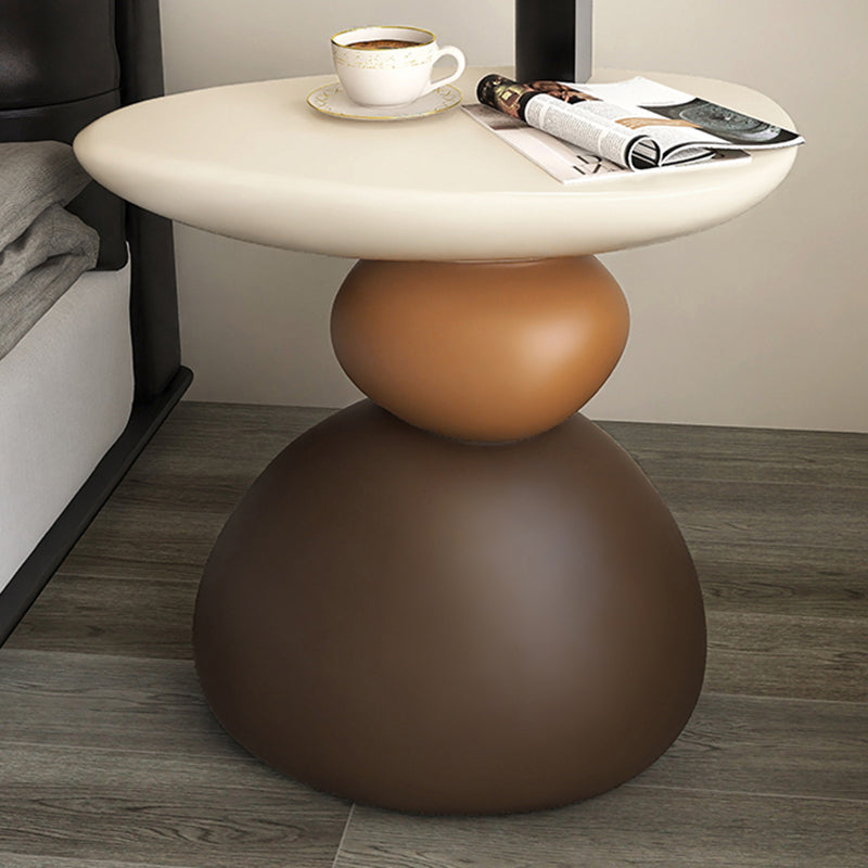 Contemporary Creative Resin Sculptural Irregular Side Table For Living Room