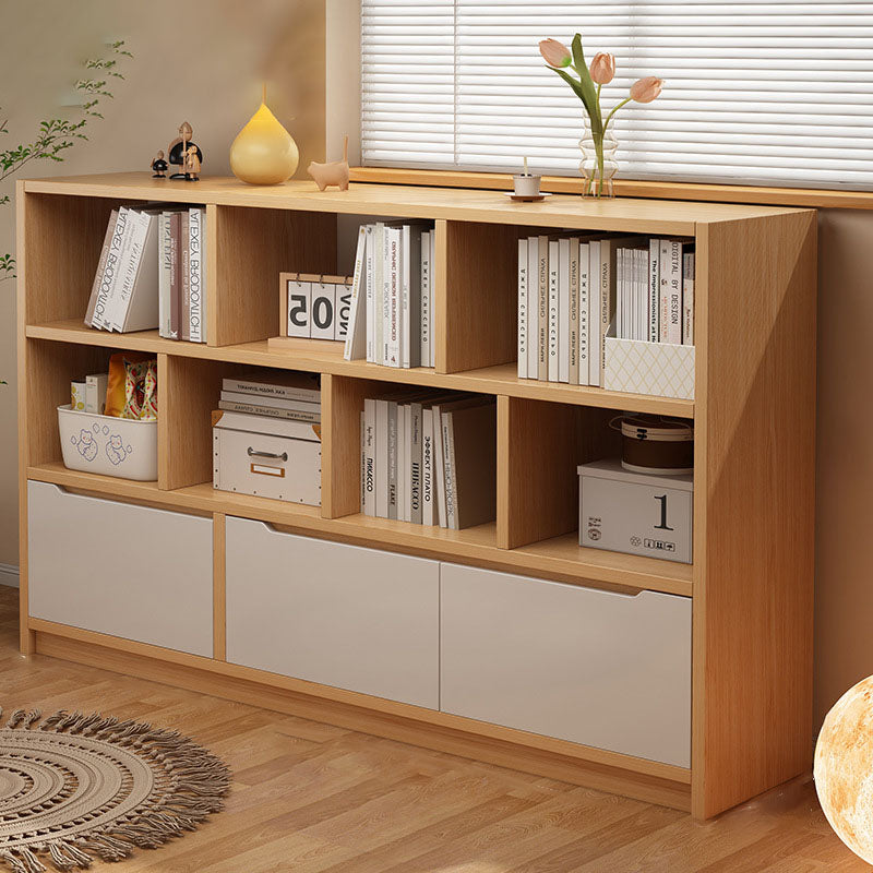 Modern Minimalist Solid Wood Eco Board Rectangular Storage Cabinet With 3 Cabinets For Living Room & Office