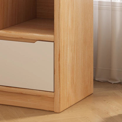 Modern Minimalist Solid Wood Eco Board Rectangular Storage Cabinet With 3 Cabinets For Living Room & Office