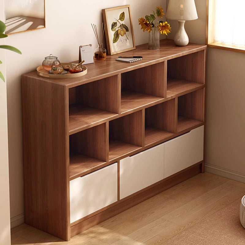 Modern Minimalist Solid Wood Eco Board Rectangular Storage Cabinet With 3 Cabinets For Living Room & Office