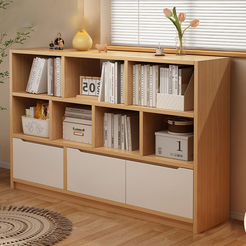 Modern Minimalist Solid Wood Eco Board Rectangular Storage Cabinet With 3 Cabinets For Living Room & Office