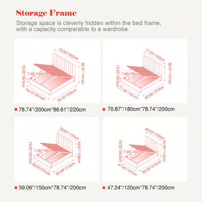 Modern Cream Soft Upholstered Headboard Fabric Bed Frame - Minimalist Elegant Clean Edges Bed For Your Bedroom