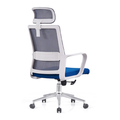 Modern Ergonomic High Back Breathable Mesh Office Chair - Rectangular Adjustable Headrest Comfort Stability Desk Chair For Home Office