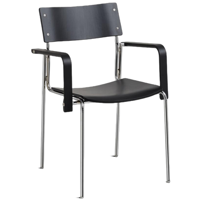 Modern Minimalist Rectangular Fabric Solid Wood Multi-Layer Plate Iron Dining Chair Backrest Armrest For Dining Room