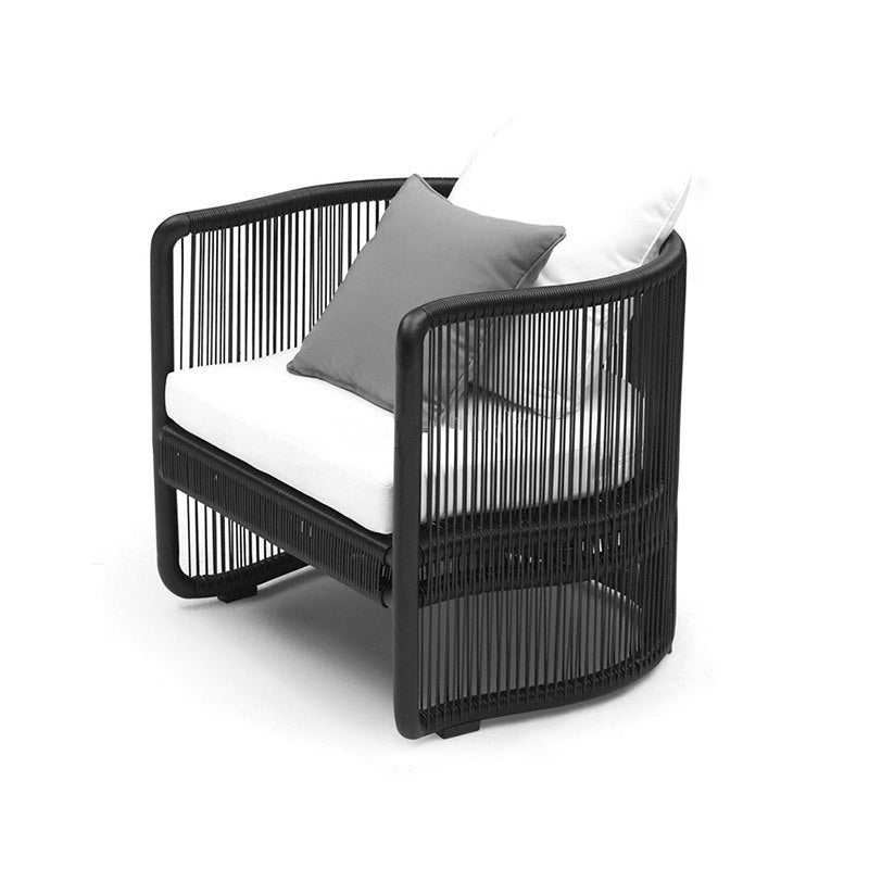 Traditional Chinese Curved PE Rattan Aluminum Alloy Fabric Outdoor Sofa Backrest Armrest For Outdoor