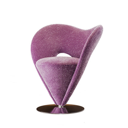 Contemporary Luxury Curved Chenille Fabric Carbon Steel Stainless Steel Vanity Stool Backrest Armless For Bedroom