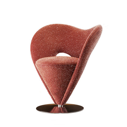 Contemporary Luxury Curved Chenille Fabric Carbon Steel Stainless Steel Vanity Stool Backrest Armless For Bedroom