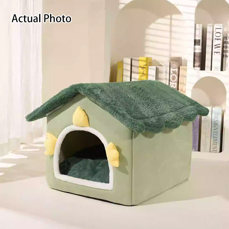 Contemporary Creative Dinosaur-Shaped Arctic Fleece Cat Bed For Bedroom