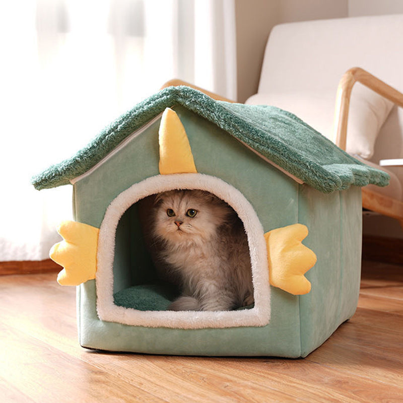 Contemporary Creative Dinosaur-Shaped Arctic Fleece Cat Bed For Bedroom