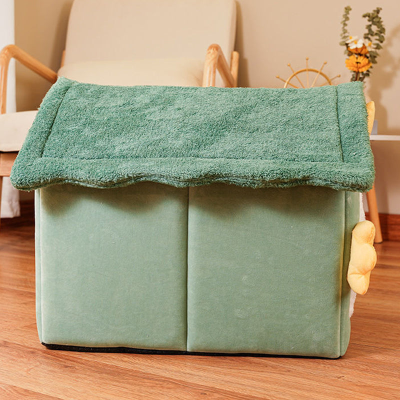 Contemporary Creative Dinosaur-Shaped Arctic Fleece Cat Bed For Bedroom