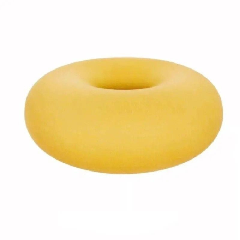 Contemporary Creative Donut-Shaped Velvet Accent Chair Backless Armless For Living Room