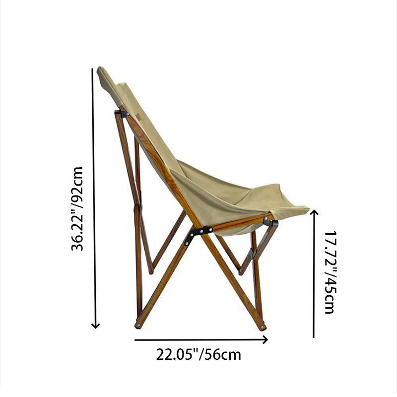 Modern Minimalist Rectangular Oxford Aluminum Folding Chair Backrest Armless For Outdoor