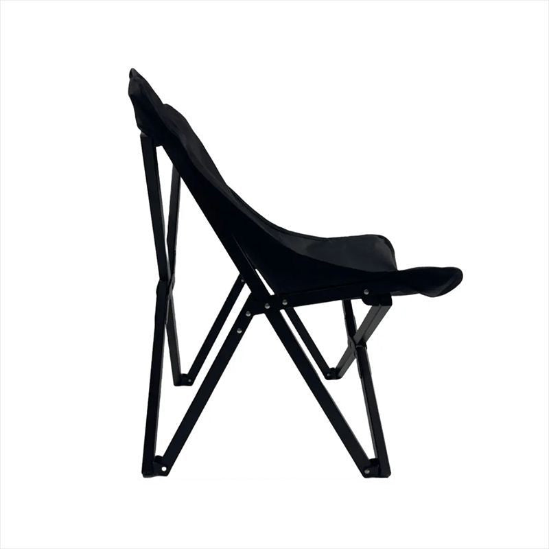 Modern Minimalist Rectangular Oxford Aluminum Folding Chair Backrest Armless For Outdoor