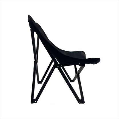 Modern Minimalist Rectangular Oxford Aluminum Folding Chair Backrest Armless For Outdoor