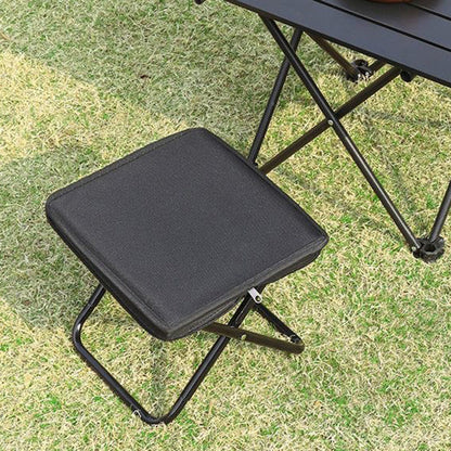 Modern Minimalist Rectangular Oxford Aluminum Folding Stool For Outdoor