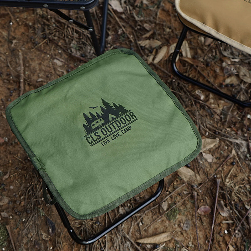 Modern Minimalist Rectangular Oxford Aluminum Folding Stool For Outdoor