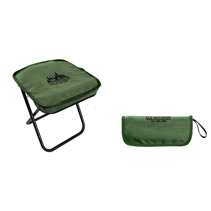 Modern Minimalist Rectangular Oxford Aluminum Folding Stool For Outdoor