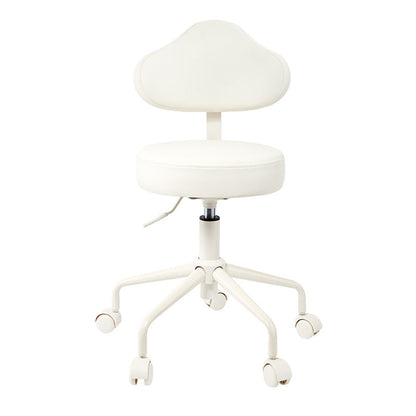 Contemporary Creative Cloud-Shaped Iron PU Leather Bar Stool Backrest Armless For Dining Room & Kitchen