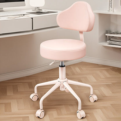 Contemporary Creative Cloud-Shaped Iron PU Leather Bar Stool Backrest Armless For Dining Room & Kitchen