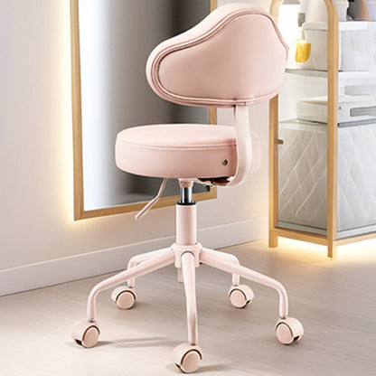 Contemporary Creative Cloud-Shaped Iron PU Leather Bar Stool Backrest Armless For Dining Room & Kitchen