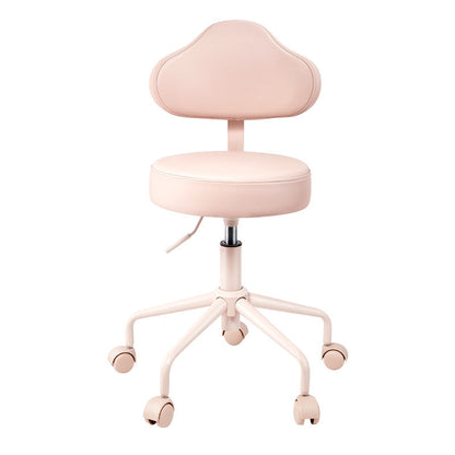 Contemporary Creative Cloud-Shaped Iron PU Leather Bar Stool Backrest Armless For Dining Room & Kitchen