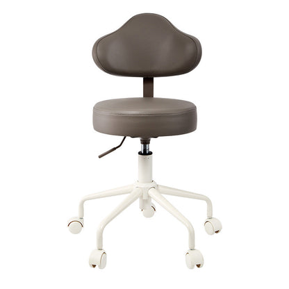 Contemporary Creative Cloud-Shaped Iron PU Leather Bar Stool Backrest Armless For Dining Room & Kitchen