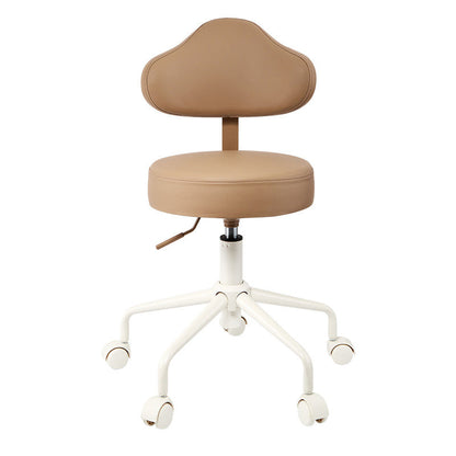 Contemporary Creative Cloud-Shaped Iron PU Leather Bar Stool Backrest Armless For Dining Room & Kitchen