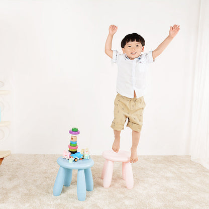 Modern Minimalist Cylindrical Kid PP Low Stool Backless Armless For Living Room