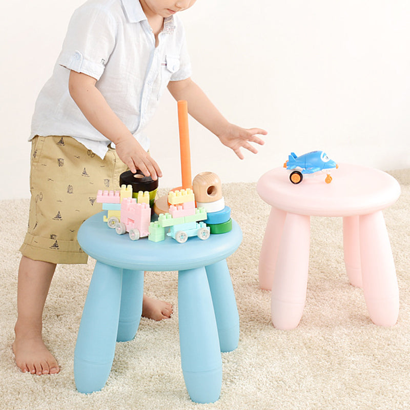 Modern Minimalist Cylindrical Kid PP Low Stool Backless Armless For Living Room