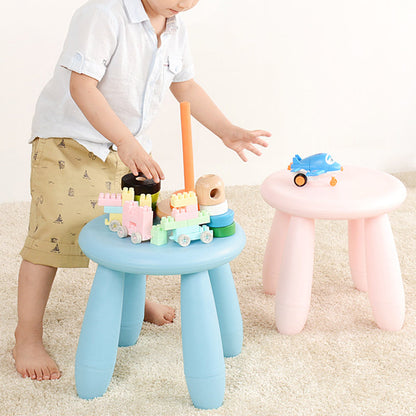 Modern Minimalist Cylindrical Kid PP Low Stool Backless Armless For Living Room