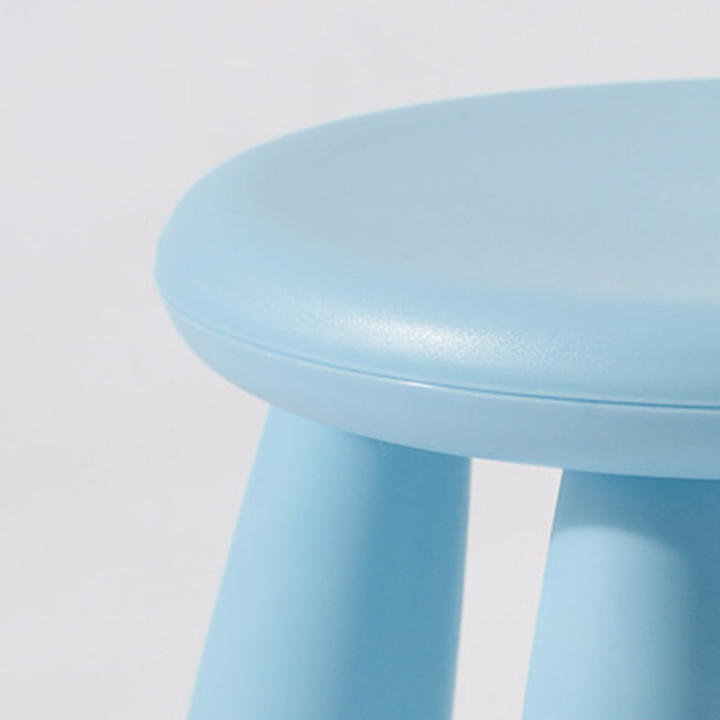 Modern Minimalist Cylindrical Kid PP Low Stool Backless Armless For Living Room
