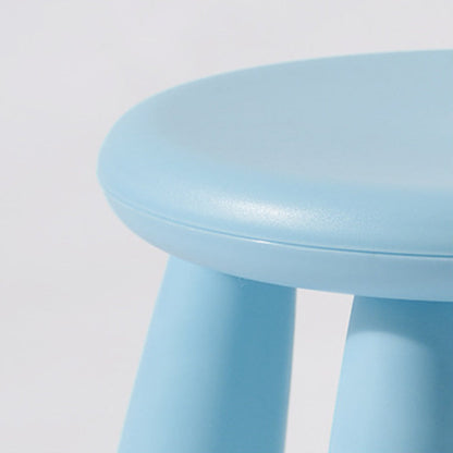 Modern Minimalist Cylindrical Kid PP Low Stool Backless Armless For Living Room