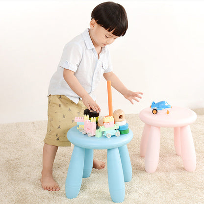 Modern Minimalist Cylindrical Kid PP Low Stool Backless Armless For Living Room