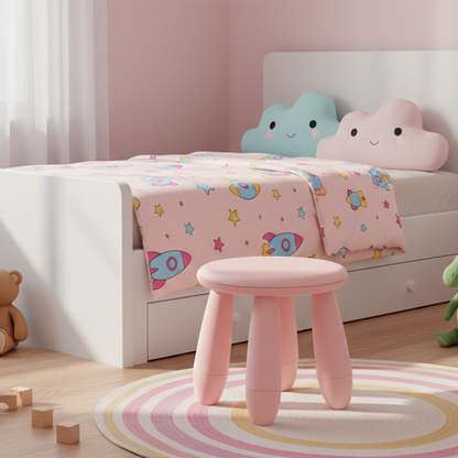Modern Minimalist Cylindrical Kid PP Low Stool Backless Armless For Living Room