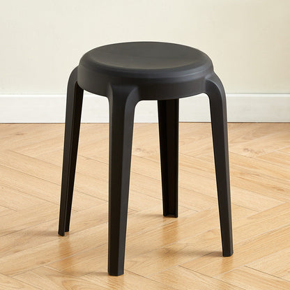 Modern Minimalist Cylindrical LHFPP Dining Chair Backless Armless For Dining Room & Kitchen