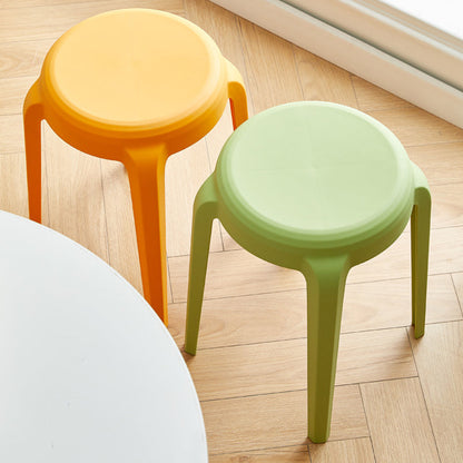 Modern Minimalist Cylindrical LHFPP Dining Chair Backless Armless For Dining Room & Kitchen