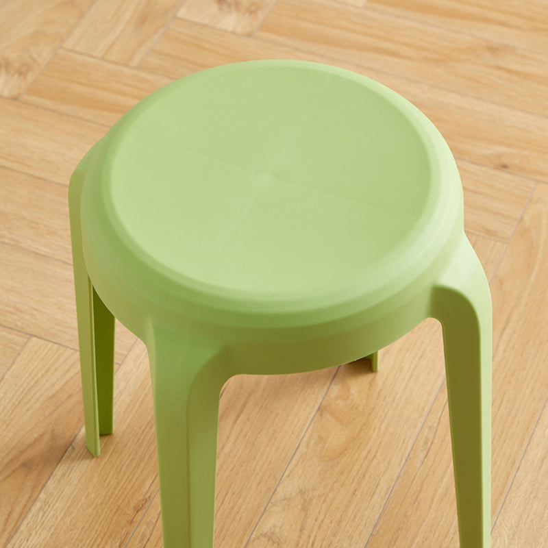 Modern Minimalist Cylindrical LHFPP Dining Chair Backless Armless For Dining Room & Kitchen