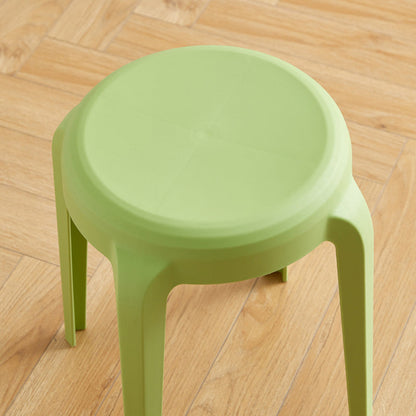 Modern Minimalist Cylindrical LHFPP Dining Chair Backless Armless For Dining Room & Kitchen
