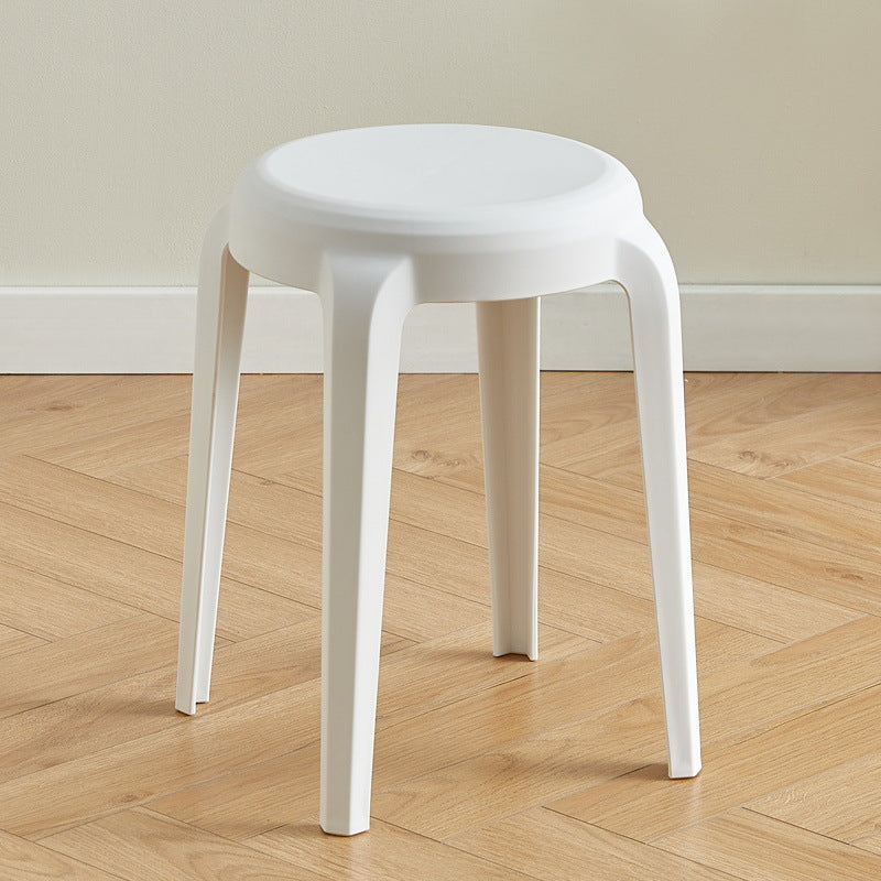 Modern Minimalist Cylindrical LHFPP Dining Chair Backless Armless For Dining Room & Kitchen