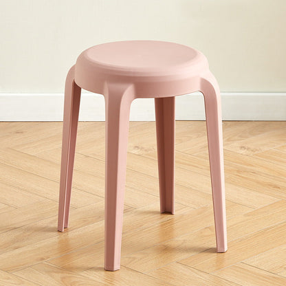 Modern Minimalist Cylindrical LHFPP Dining Chair Backless Armless For Dining Room & Kitchen