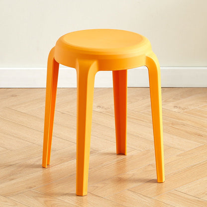 Modern Minimalist Cylindrical LHFPP Dining Chair Backless Armless For Dining Room & Kitchen