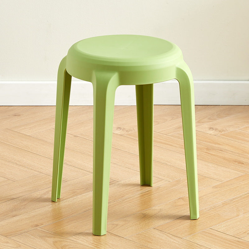 Modern Minimalist Cylindrical LHFPP Dining Chair Backless Armless For Dining Room & Kitchen