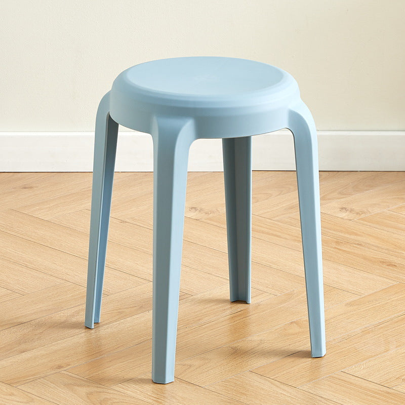Modern Minimalist Cylindrical LHFPP Dining Chair Backless Armless For Dining Room & Kitchen
